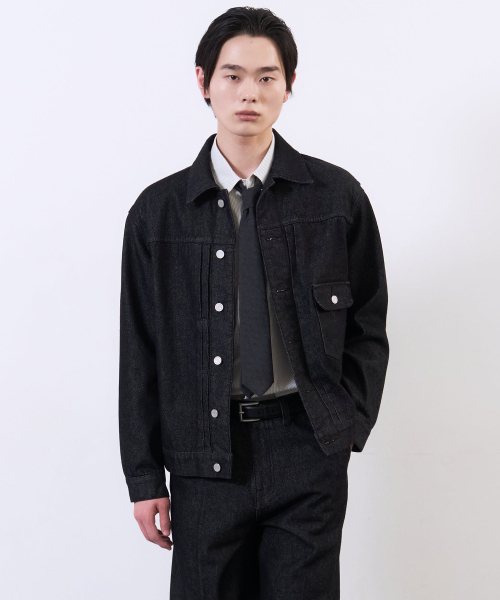 PLAC(プラック)の「M18 TYPE-1 JACKET ONE BLACK(デニムジャケット・メンズ・その他・MEDIUM/LARGE/X-LARGE)」の1枚目の写真