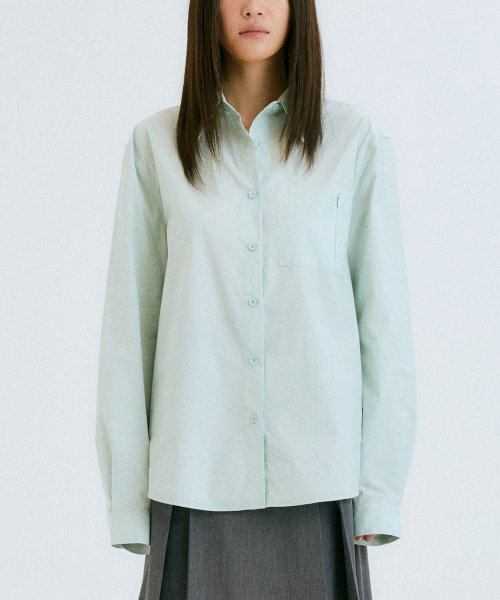 オーバーサイズポケットシャツ / アイスミント