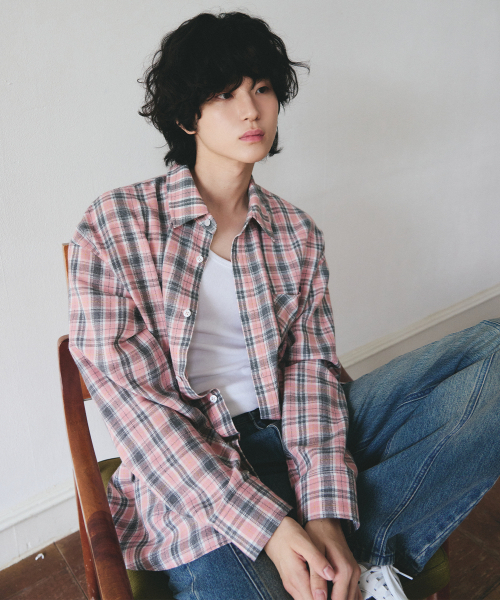 OURDAYZ（アワーデイズ）の「グレンプレイドチェックシャツ[PINK]（シャツ/ブラウス・レディース・その他・MEDIUM/LARGE/X-LARGE）」の2枚目の写真