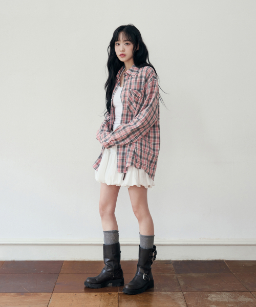 OURDAYZ（アワーデイズ）の「グレンプレイドチェックシャツ[PINK]（シャツ/ブラウス・レディース・その他・MEDIUM/LARGE/X-LARGE）」の7枚目の写真