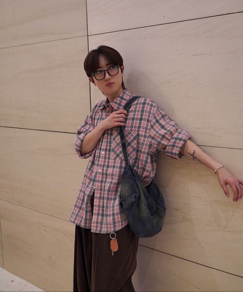 OURDAYZ（アワーデイズ）の「グレンプレイドチェックシャツ[PINK]（シャツ/ブラウス・レディース・その他・MEDIUM/LARGE/X-LARGE）」の13枚目の写真
