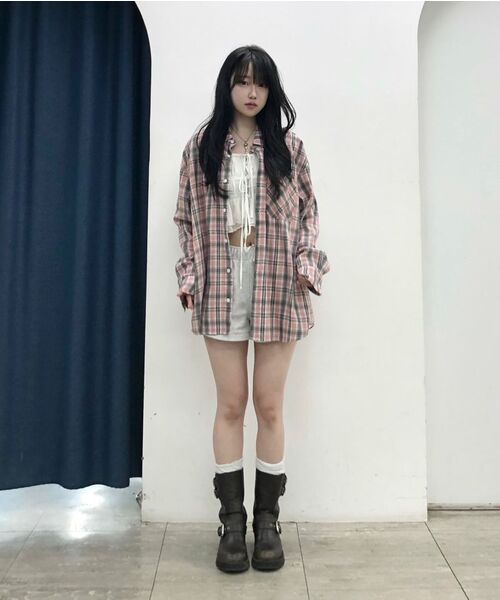 OURDAYZ（アワーデイズ）の「グレンプレイドチェックシャツ[PINK]（シャツ/ブラウス・レディース・その他・MEDIUM/LARGE/X-LARGE）」の17枚目の写真