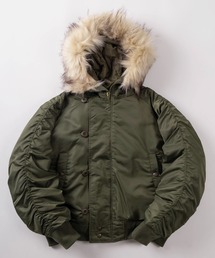 make a ray!（メイク ア レイ！）の「【72】ヘビーナイロンツイル N-2B フライトジャケット/ミリタリー/アメカジ（ミリタリージャケット）」