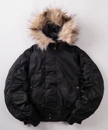 make a ray!（メイク ア レイ！）の「【72】ヘビーナイロンツイル N-2B フライトジャケット/ミリタリー/アメカジ（ミリタリージャケット）」