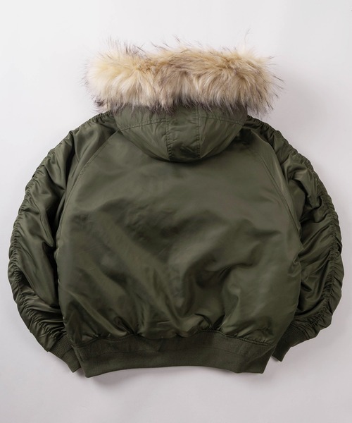 激レア✨️ AIGLE N-2B フライトジャケット カーキ Msize 72】ヘビーナイロンツイル N-2B フライトジャケット/ミリタリー