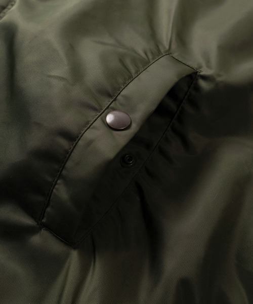 make a ray!（メイク ア レイ！）の「【72】ヘビーナイロンツイル N-2B フライトジャケット/ミリタリー/アメカジ（ミリタリージャケット・メンズ・ブラック/カーキ・M/L）」の6枚目の写真