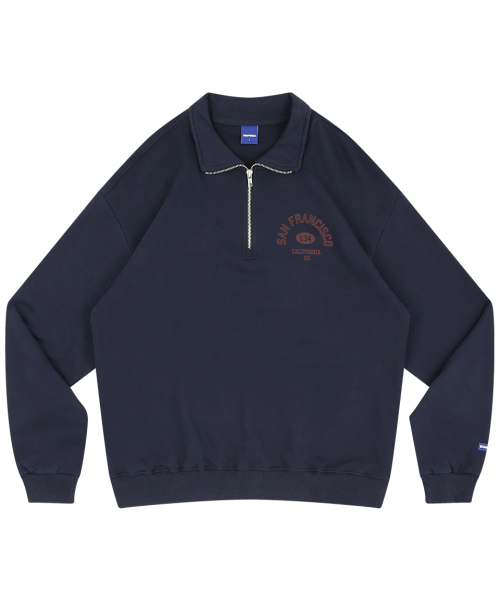 STAFF ONLY(スタッフオンリー)の「SAN FRANCISCO HALF ZIP-UP (NAVY)(スウェット・メンズ・その他・SMALL/MEDIUM/LARGE)」の1枚目の写真