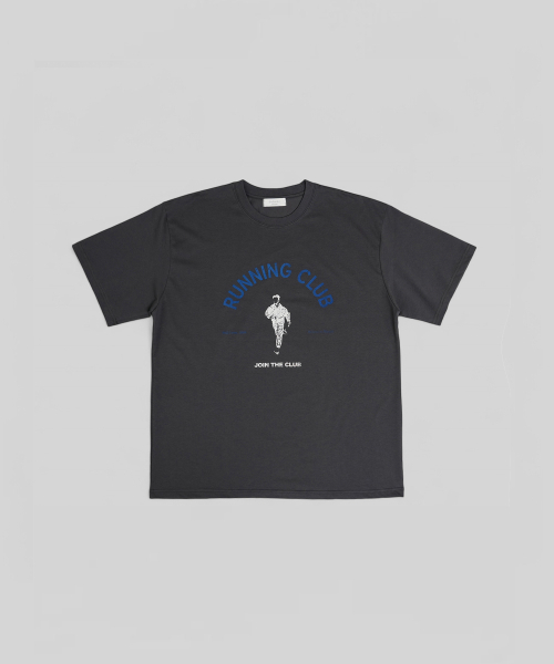 VANESSA(バネッサ)の「ランニングクラブ染め半袖Tシャツ_チャコール(Tシャツ/カットソー・メンズ・チャコール・FREE)」の1枚目の写真