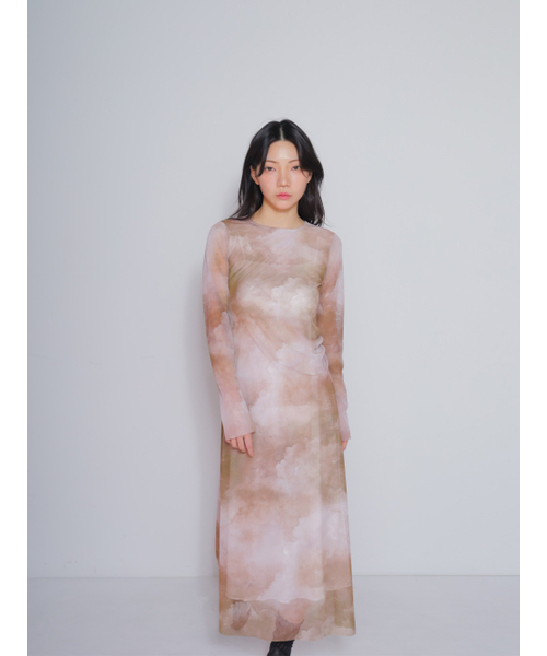 BOMNAL BOUTIQUE(ボムナルブティック)の「クラウドロングドレス_ブラウン(ワンピース・レディース・その他・SMALL/MEDIUM)」の2枚目の写真