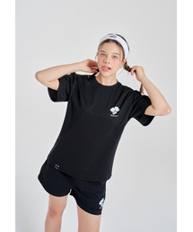 マスコットシャトルコックオーバーサイズ機能TシャツCT5001ブラック