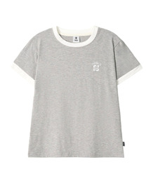CORE LOGO RINGER TEE GRAY