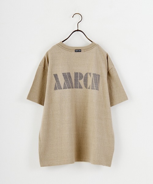 Americana/アメリカーナ] 別注 AMRCN バックプリント Tシャツ【追加 