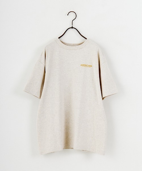 Americana/アメリカーナ] 別注 AMRCN バックプリント Tシャツ【追加