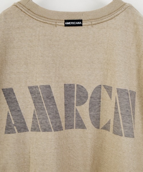 Americana/アメリカーナ] 別注 AMRCN バックプリント Tシャツ【追加