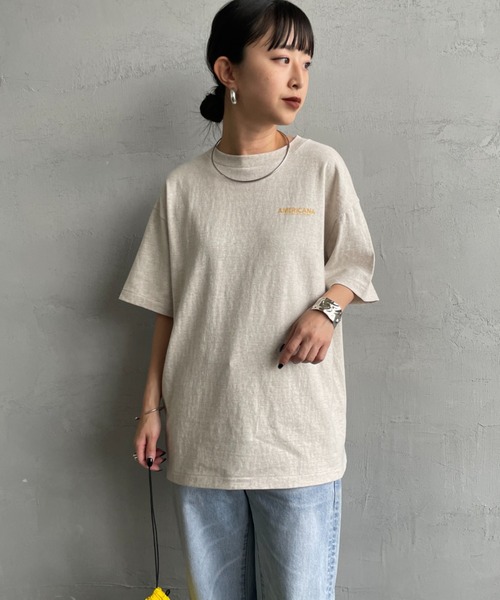 Americana/アメリカーナ] 別注 AMRCN バックプリント Tシャツ【追加 