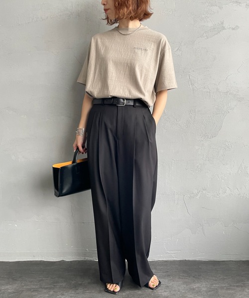 AMERICANA（アメリカーナ）の「【WEB先行予約】[Americana/アメリカーナ] 別注 AMRCN バックプリント Tシャツ（Tシャツ/カットソー・レディース・オートミール/ベージュ/スミクロ・ONE SIZE）」の21枚目の写真