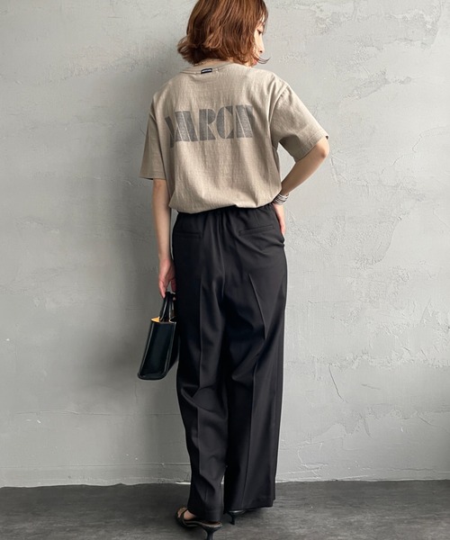 AMERICANA（アメリカーナ）の「【WEB先行予約】[Americana/アメリカーナ] 別注 AMRCN バックプリント Tシャツ（Tシャツ/カットソー・レディース・オートミール/ベージュ/スミクロ・ONE SIZE）」の22枚目の写真