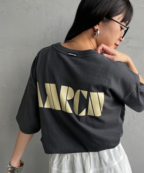 別注 AMRCN バックプリント Tシャツ Americana/アメリカーナ] 別注 AMRCN バックプリント Tシャツ【追加