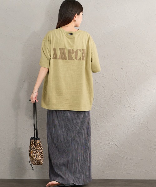 Americana/アメリカーナ] 別注 AMRCN バックプリント Tシャツ【追加