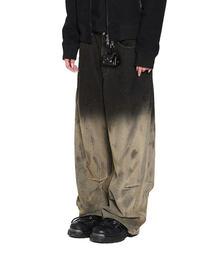 Double Zippered Denim Pants (Blue)（デニムパンツ）｜AAKAM