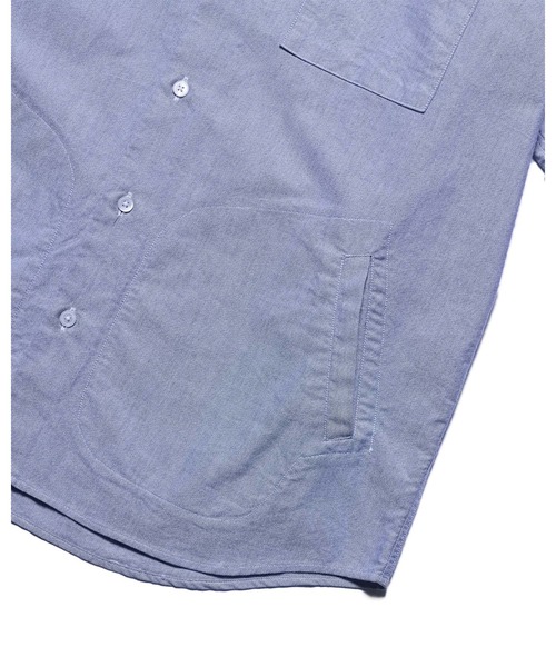 SOPHNET.(ソフネット)の「RIBBED REGULAR COLLAR SHIRT(シャツ/ブラウス・メンズ・ネイビー/ホワイト・1/2/3/4/5)」の6枚目の写真