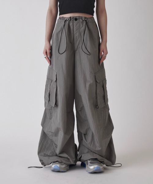 セール】【Neucon】NYLON BALLOON TRUCK CARGO PANTS / ナイロン