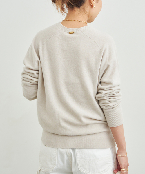 ドゥーズィエムクラス CAPRI クルーネックプルオーバー グレー sc6 CAPRI クルーネック プルオーバー（ニット/セーター）｜capri（カプリ