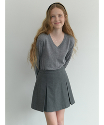 Fond v-neck knit (gray)
