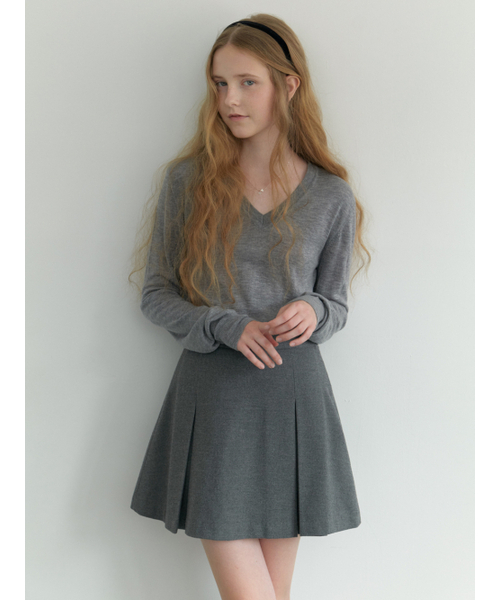 RE_L（リエル）の「Fond v-neck knit (gray)（ニット/セーター・レディース・その他・FREE）」の9枚目の写真