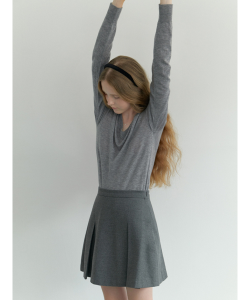 RE_L（リエル）の「Fond v-neck knit (gray)（ニット/セーター・レディース・その他・FREE）」の11枚目の写真