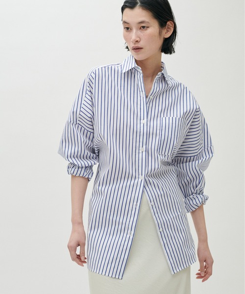 LARUTA（ラルータ）の「【LARUTA】マルチwayBIGシャツ（シャツ/ブラウス・レディース・オフホワイト/ピンク/サックスブルー/ネイビー/その他1/その他2・FREE）」の5枚目の写真