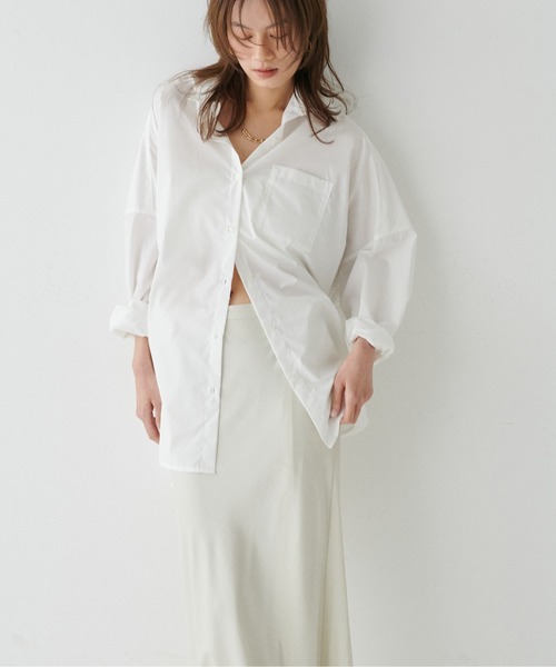 LARUTA（ラルータ）の「【LARUTA】マルチwayBIGシャツ（シャツ/ブラウス・レディース・オフホワイト/ピンク/サックスブルー/ネイビー/その他1/その他2・FREE）」の18枚目の写真