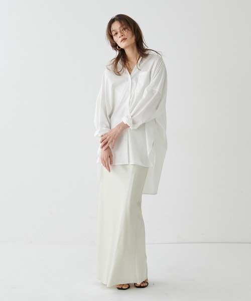 LARUTA（ラルータ）の「【LARUTA】マルチwayBIGシャツ（シャツ/ブラウス・レディース・オフホワイト/ピンク/サックスブルー/ネイビー/その他1/その他2・FREE）」の19枚目の写真