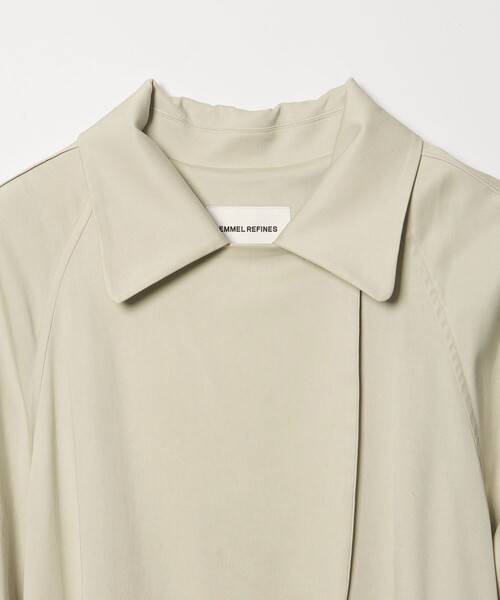 EMMEL REFINES(エメルリファインズ)の「<EMMEL REFINES>EM Wボタン トロミ フレア トレンチコート(トレンチコート・レディース・ライム/ベージュ・S/M)」の11枚目の写真