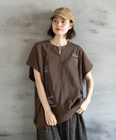 セール】リメイク風ZIPノースリーブプルオーバー（その他トップス