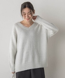 Droite lautreamont | スパンコールVネックニット≪手洗い可能≫(ニット/セーター)