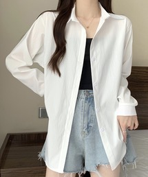 ラフな抜け感で毎日に合わせやすい ナチュラルワッシャー風シャツ
