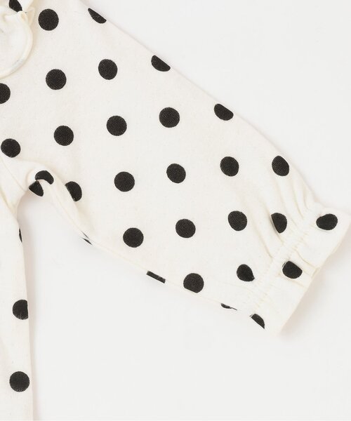 petit main（プティマイン）の「レースフリルカバーオール（ロンパース・キッズ・アイボリー/イエロー・80ｃｍ/70cm）」の5枚目の写真