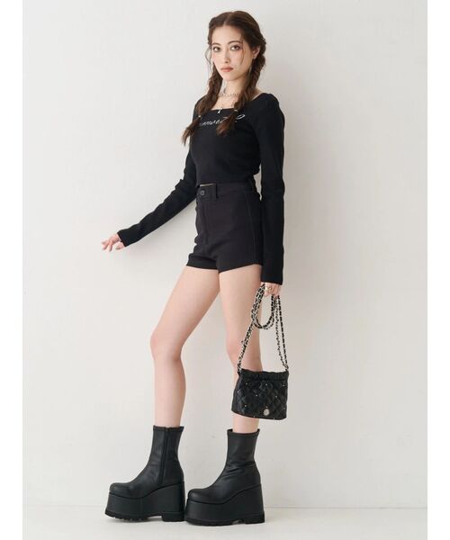 EVRIS（エヴリス）の「キルティングチェーンミニショルダーBAG（ショルダーバッグ・レディース・ブラック/ピンク/ホワイト/ブルー・FREE）」の18枚目の写真