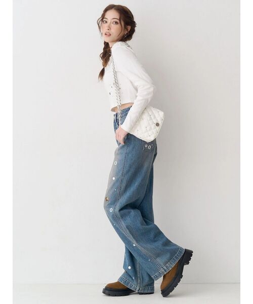 EVRIS(エヴリス)の「キルティングチェーンミニショルダーBAG(ショルダーバッグ・レディース・ブラック/ピンク/ホワイト/ブルー・FREE)」の13枚目の写真