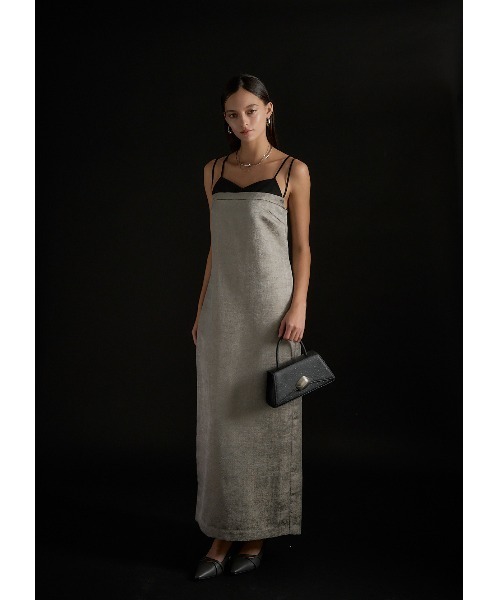 LE'RURE(リルアー)の「Layered look jacquard dress(ドレス・レディース・グレー/ブラック・SMALL/MEDIUM)」の11枚目の写真