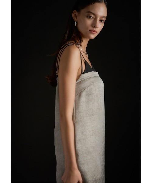 LE'RURE(リルアー)の「Layered look jacquard dress(ドレス・レディース・グレー/ブラック・SMALL/MEDIUM)」の16枚目の写真