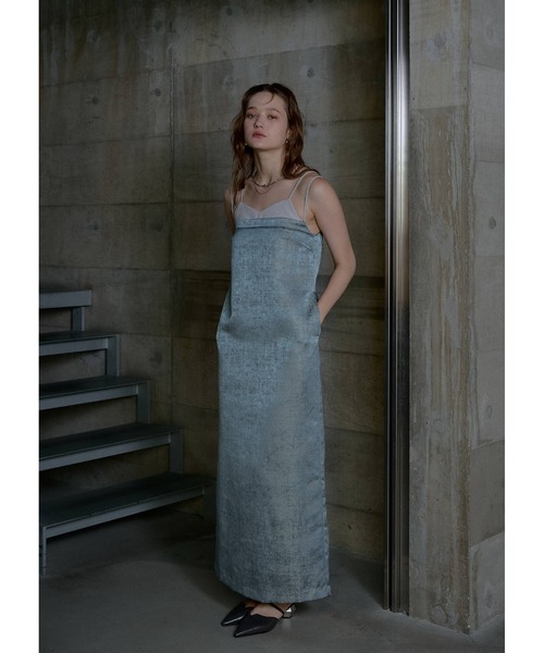 LE'RURE(リルアー)の「Layered look jacquard dress(ドレス・レディース・グレー/ブラック・SMALL/MEDIUM)」の17枚目の写真