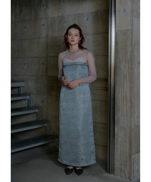 LE'RURE(リルアー)の「Layered look jacquard dress(ドレス・レディース・グレー/ブラック・SMALL/MEDIUM)」の22枚目の写真