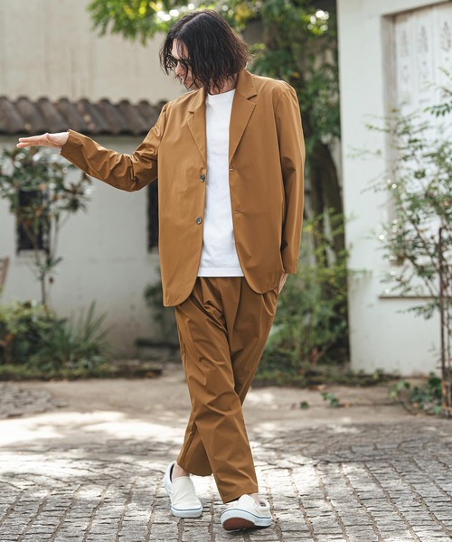 CAMBIO(カンビオ)の「mj11328- 2-layer Nylon 2B Tailored Jacket テーラードジャケット(S61626cmb)(テーラードジャケット・メンズ・ブラウン/ブラック・L/M/S)」の7枚目の写真