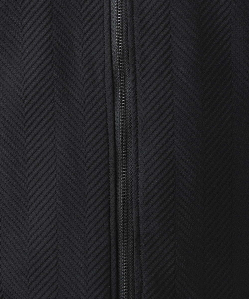MICHEL KLEIN HOMME   （ミッシェルクランオム）の「【セットアップ】ビックへリンボンMA-1ブルゾン（MA-1・メンズ・ブラック・MEDIUM/LARGE/X-LARGE）」の12枚目の写真