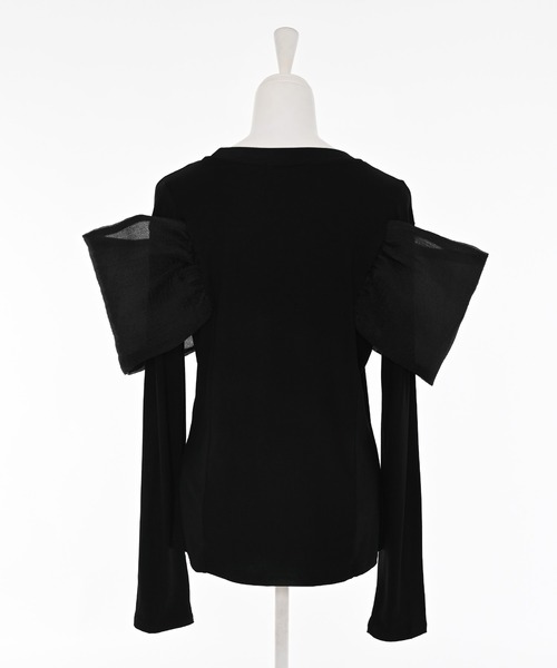 Narcissus（ナルシス）の「リボンロンＴ（Tシャツ/カットソー・レディース・ブラック・FREE）」の2枚目の写真