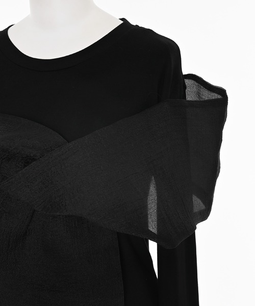 Narcissus（ナルシス）の「リボンロンＴ（Tシャツ/カットソー・レディース・ブラック・FREE）」の3枚目の写真