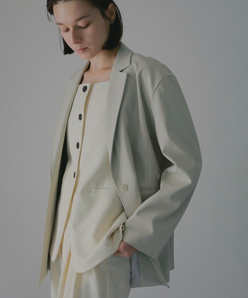 MINIMAL LEATHER JACKET（その他アウター）｜MANOF（マノフ）の