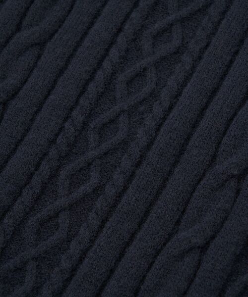 COHINA（コヒナ）の「ケーブルミックスニットワンピース 【低身長・小柄女性】（ワンピース・レディース・ベージュ/レッド/ネイビー・SHORT/REGULAR）」の4枚目の写真